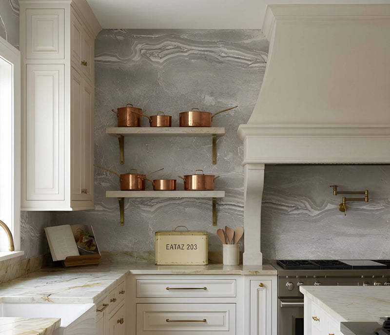 Romano Greige Polished Marble Look Porcelain Tiles 12x24 Porcelain Polished 12x24 Tiles — 2