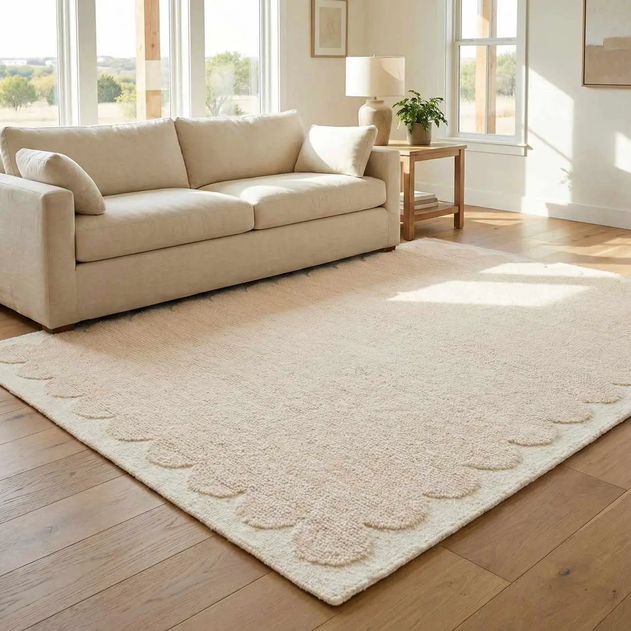 Lytufa Modern Art Deco Handmade Area Rug by Boutique Rugs