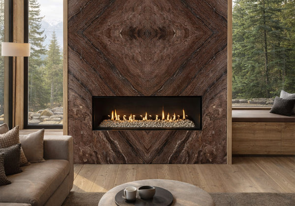 Rosa Namibia Polished Marble Slab Random room scene