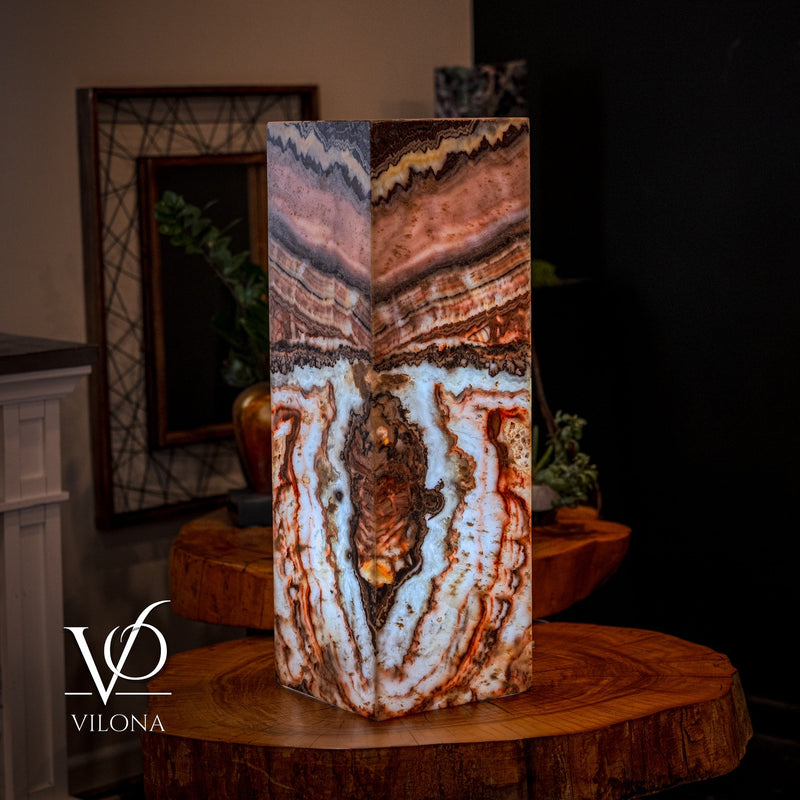Rosa Onyx Floor Lamp - Small - 35.5"H x 12"W - Square - #5, photo 5 of 10