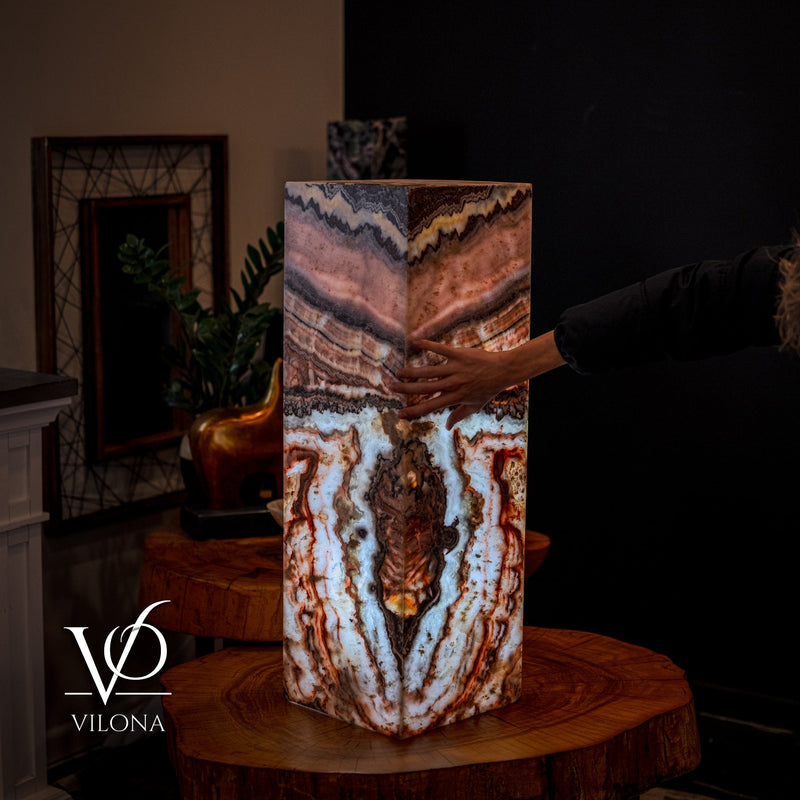 Rosa Onyx Floor Lamp - Small - 35.5"H x 12"W - Square - #5, photo 4 of 10