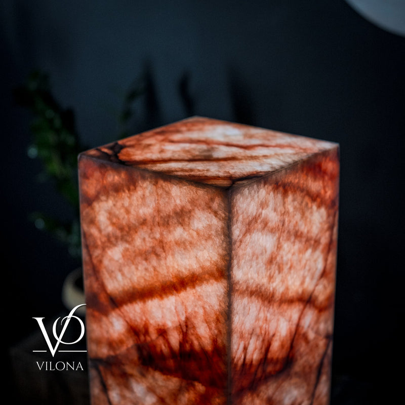 Rosa Onyx Floor Lamp - Medium - 47.5"H x 10"W - Square - #7, photo 6 of 6