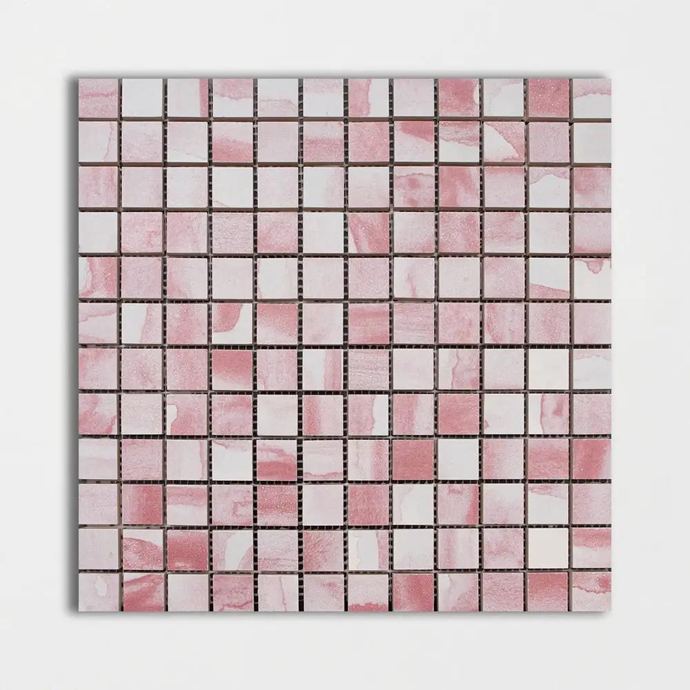 Rosebud Matte 1x1 Ceramic Mosaics 12x12
