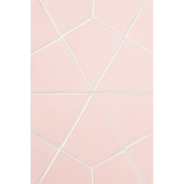 Blush Glossy Diamante Ceramic Tiles 6x6
