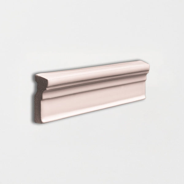 Blush Glossy Ogee Trim Ceramic Moldings 2x6