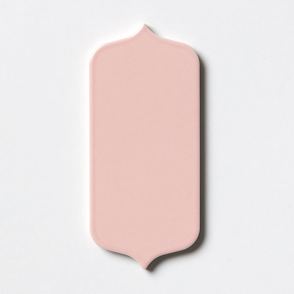 Blush Glossy Tear Field Ceramic Tiles 3 5/8x8
