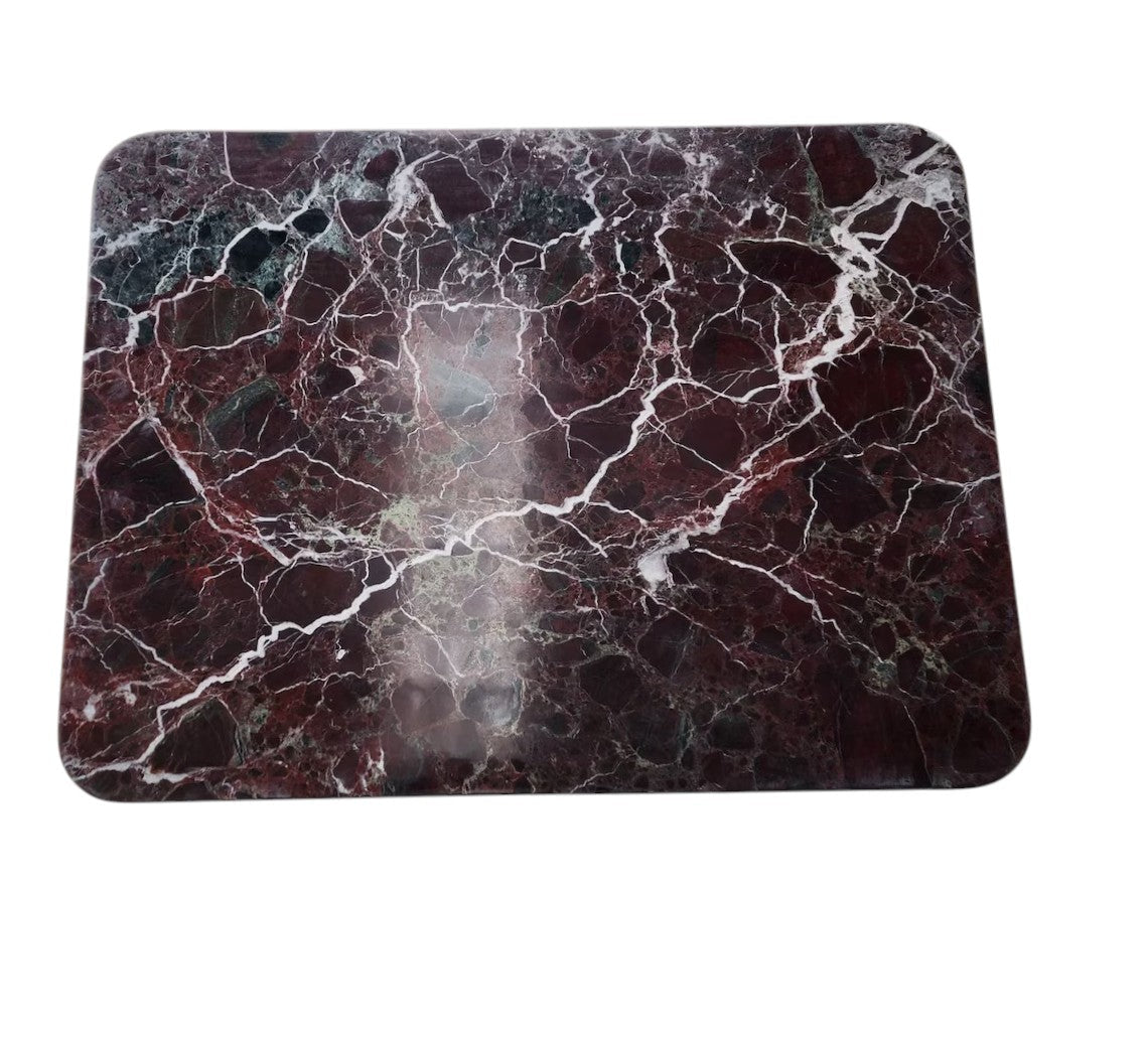 Rosso Levanto Marble Design Coffee Table Polished (W)24" (L)31.5" (H)16" by GobekDesign