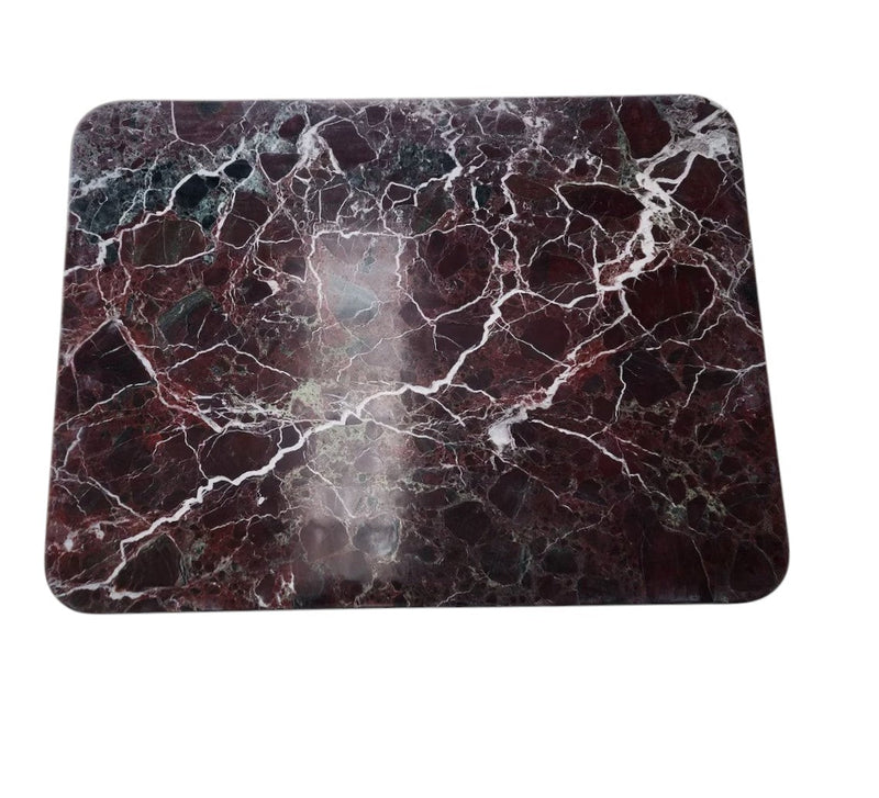 Rosso Levanto Marble Design Coffee Table Polished (W)24" (L)31.5" (H)16" by GobekDesign
