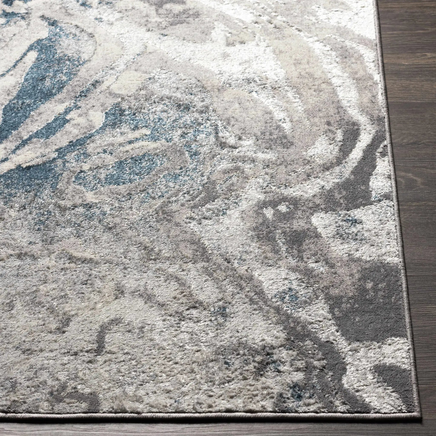 Rosthern Blue Marble Rug - Clearance by Boutique Rugs