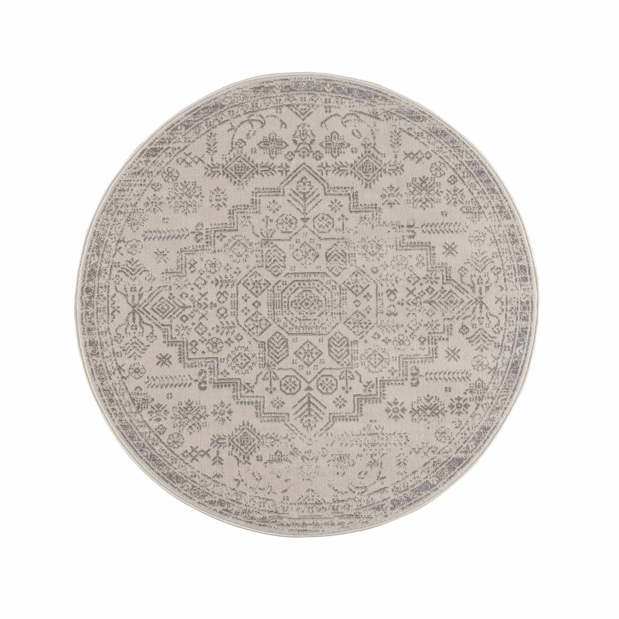 Tigried Ivory & Gray 2323 Area Rug - Clearance by Boutique Rugs