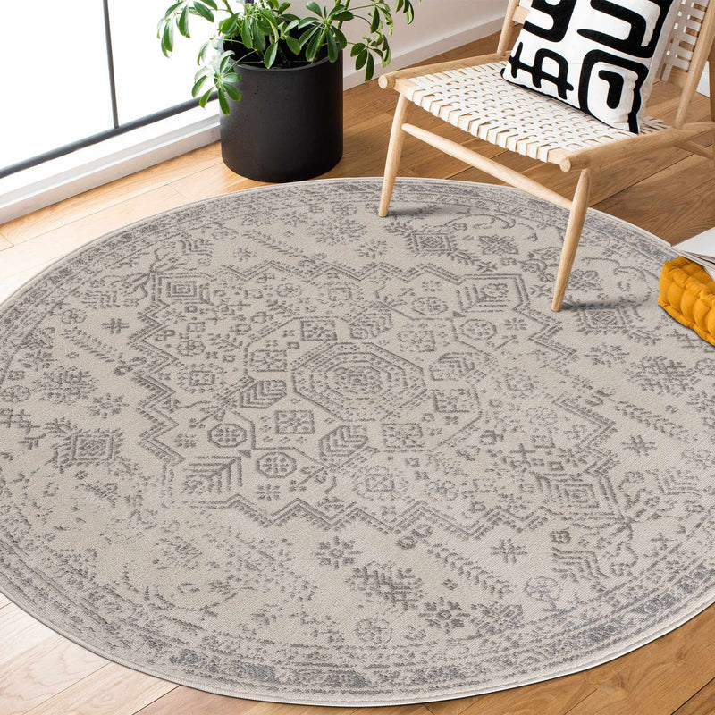 Tigried Ivory & Gray 2323 Area Rug - Clearance by Boutique Rugs