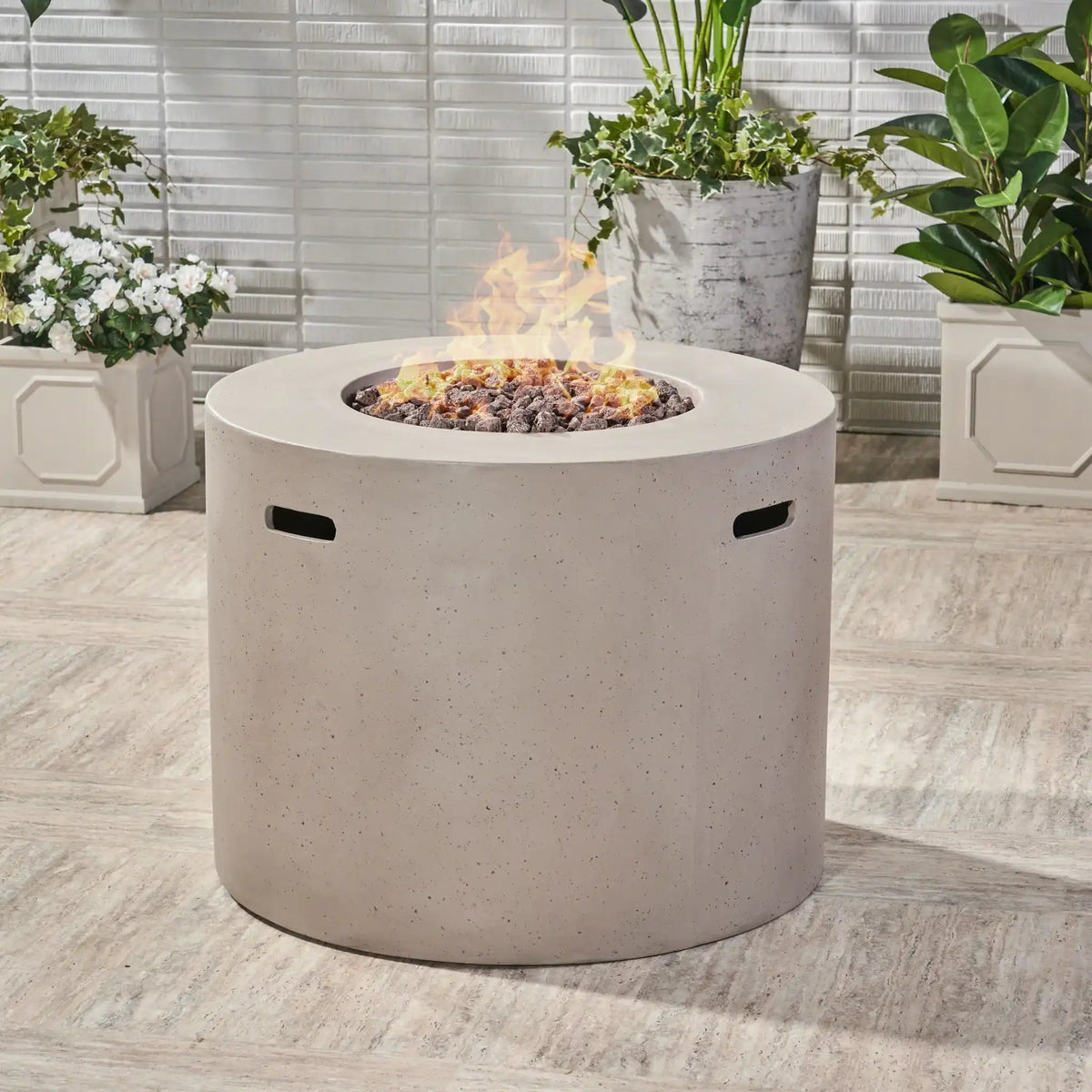 Round Iron Fire Pit With 40,000 Btu, photo 11 of 16