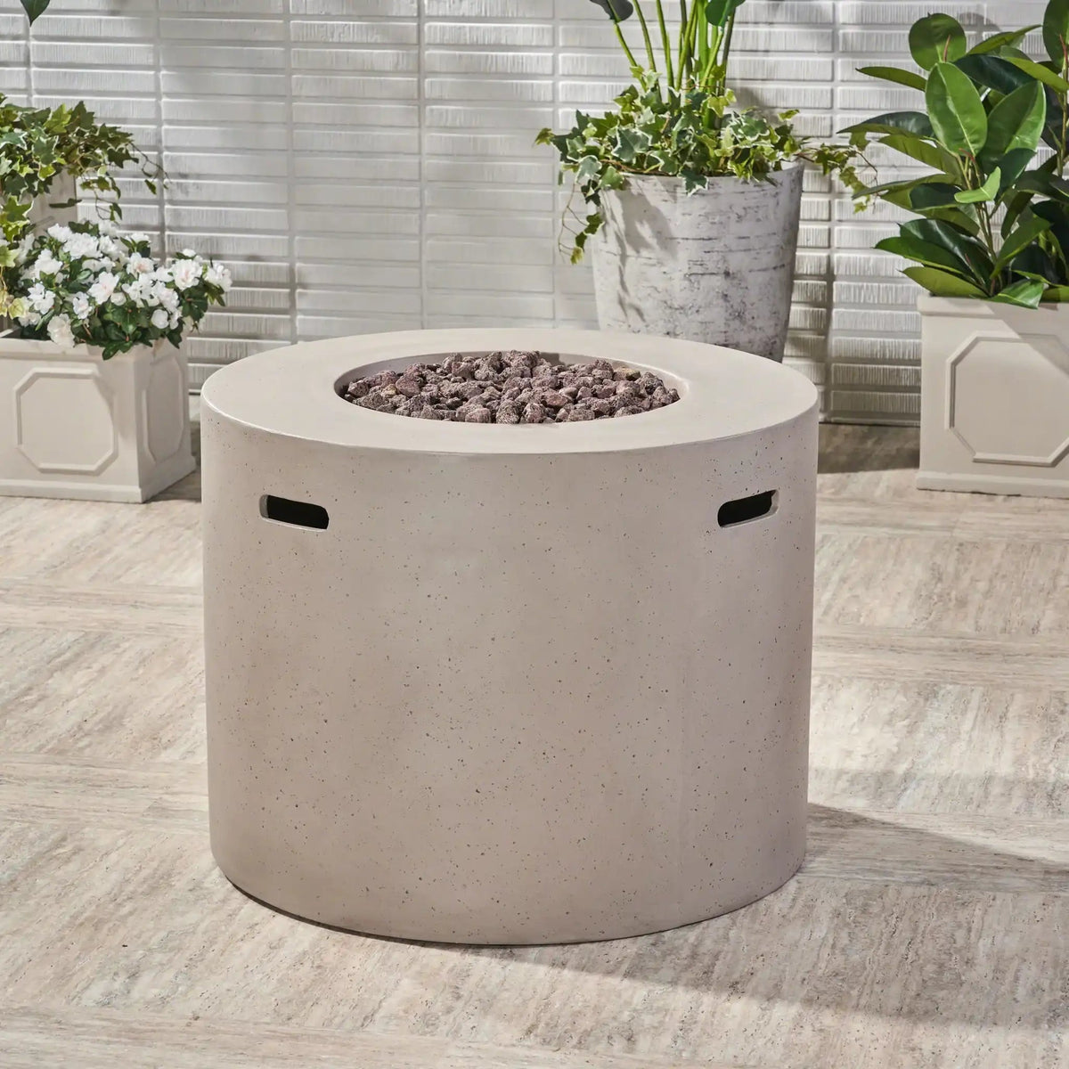 Round Iron Fire Pit With 40,000 Btu, photo 12 of 16