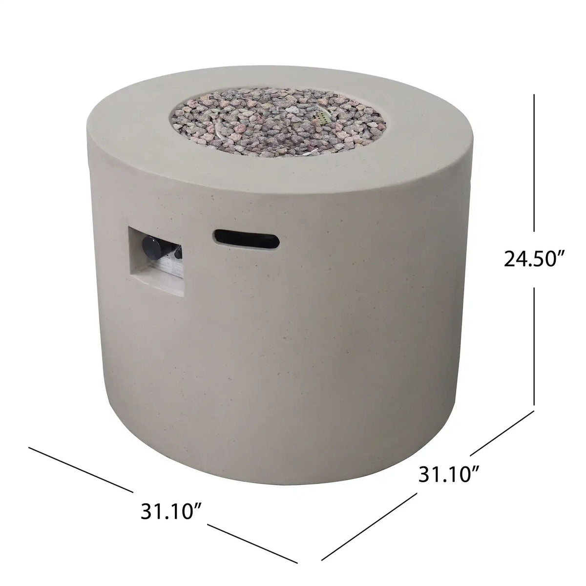 Round Iron Fire Pit With 40,000 Btu, photo 6 of 16