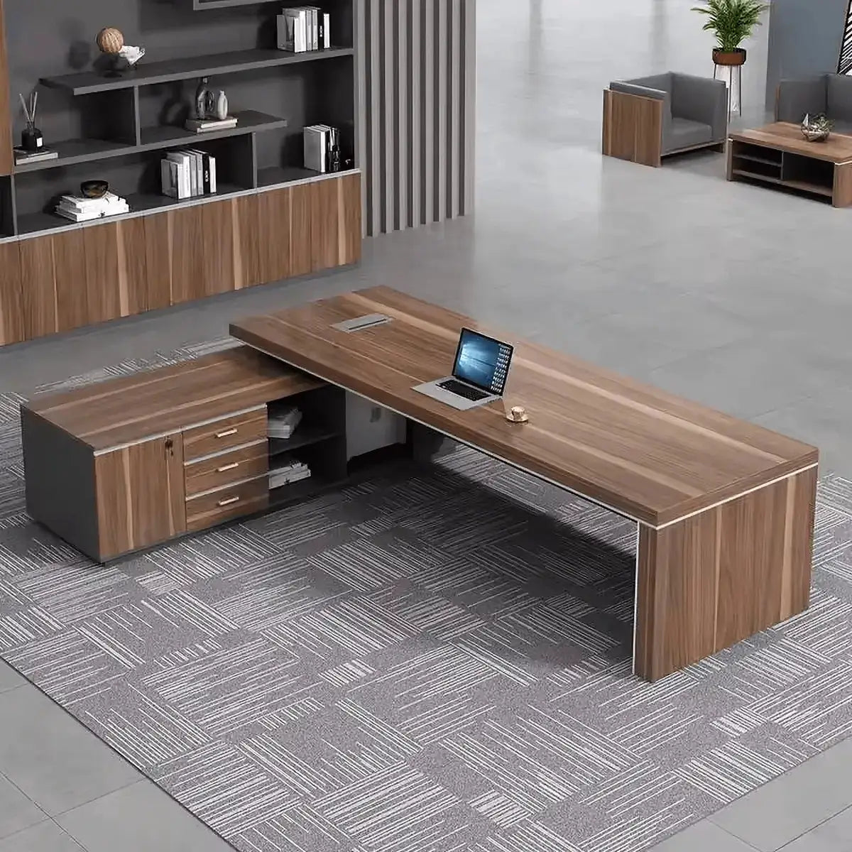 Belford · Modern Executive L-Shaped Desk by Arc Grove