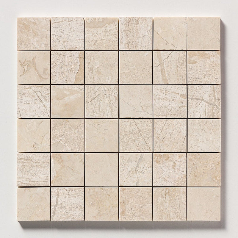Royal Beige Honed 2x2 Marble Mosaics 12x12 Marble Honed 12x12 Mosaics