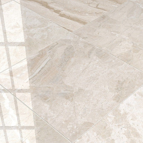 Royal Beige Honed Marble Tiles 24x24