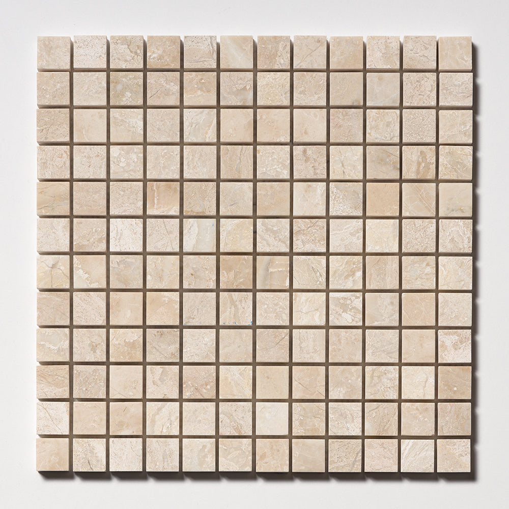 Royal Beige Polished 1x1 Marble Mosaics 12x12 Marble Polished 12x12 Mosaics