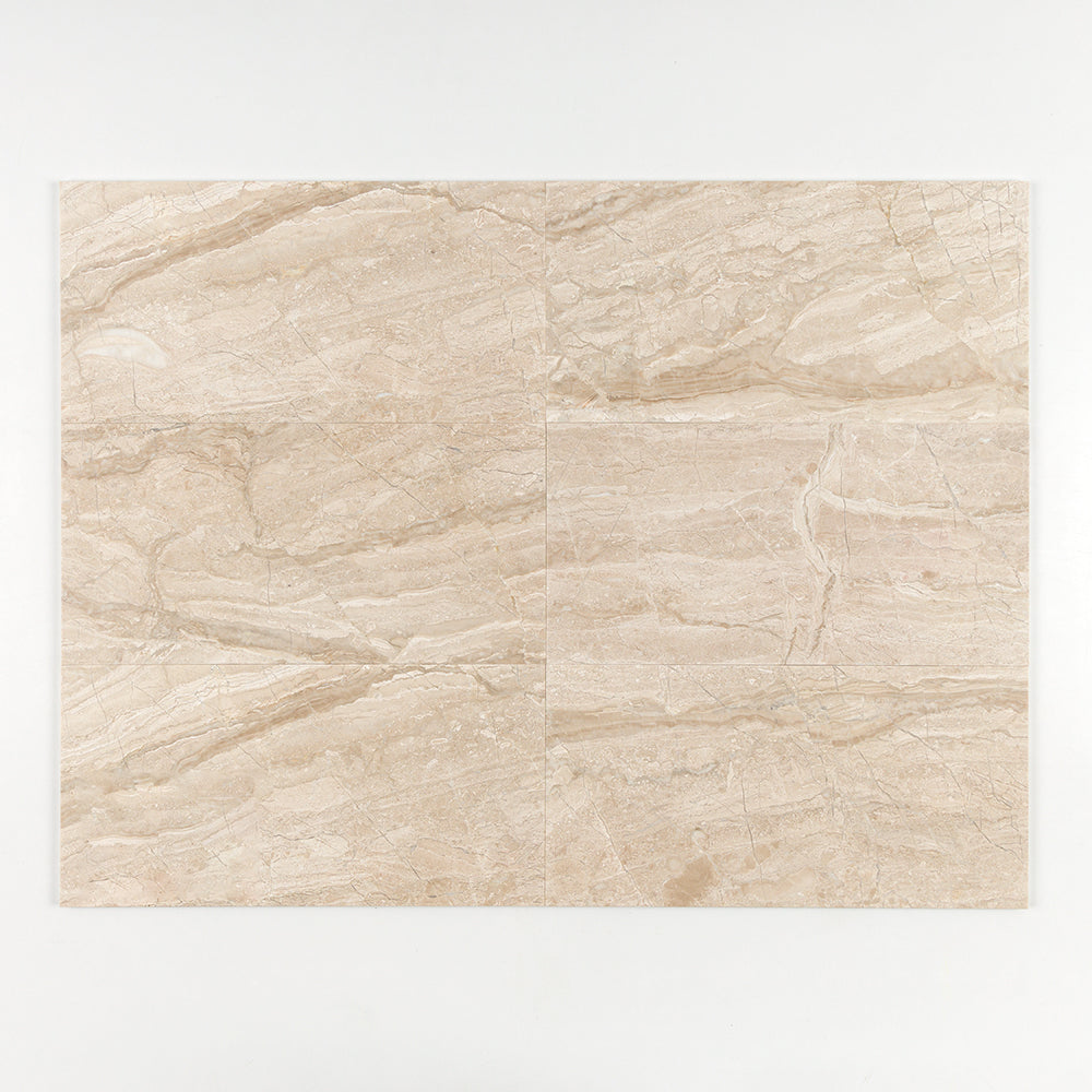 Royal Beige Polished Marble Tiles 12x24 Marble Polished 12x24 Tiles — 1
