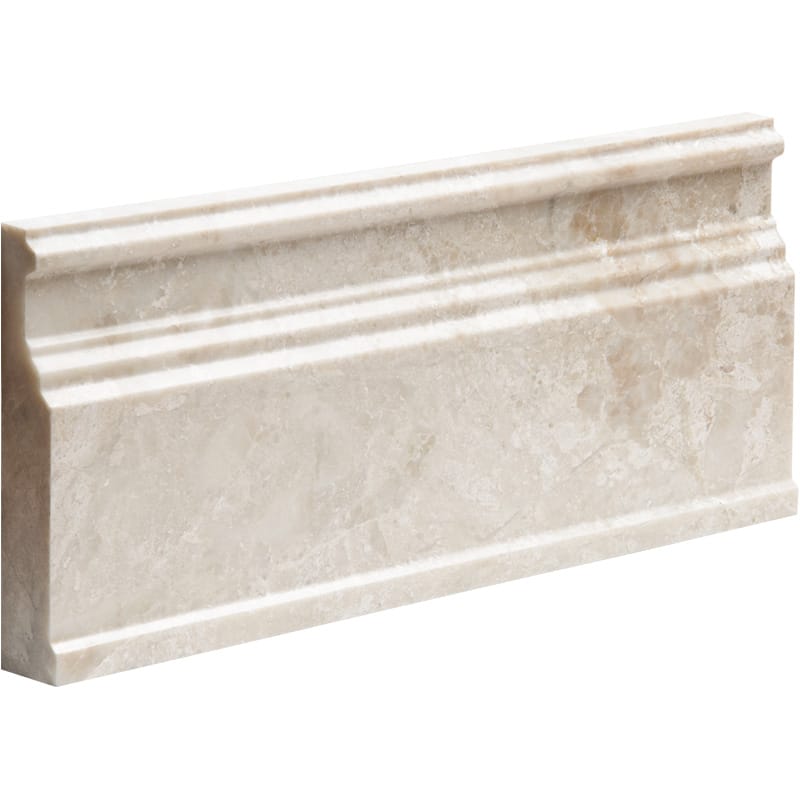 Royal Beige Polished Base Marble Moldings 5 1/16x12 Marble Polished 6x12 Moldings