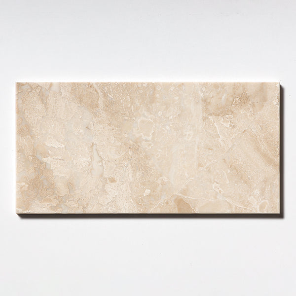 Royal Beige Polished Marble Tiles 6x12