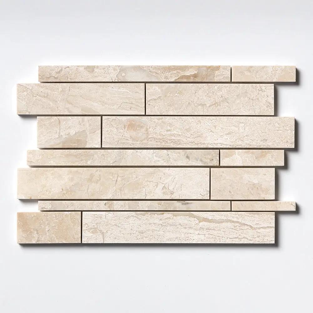 Royal Beige Polished Slides Marble Mosaics 11x17