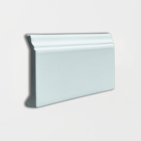 Seafoam Glossy Base Trim Ceramic Moldings 4 3/16x6
