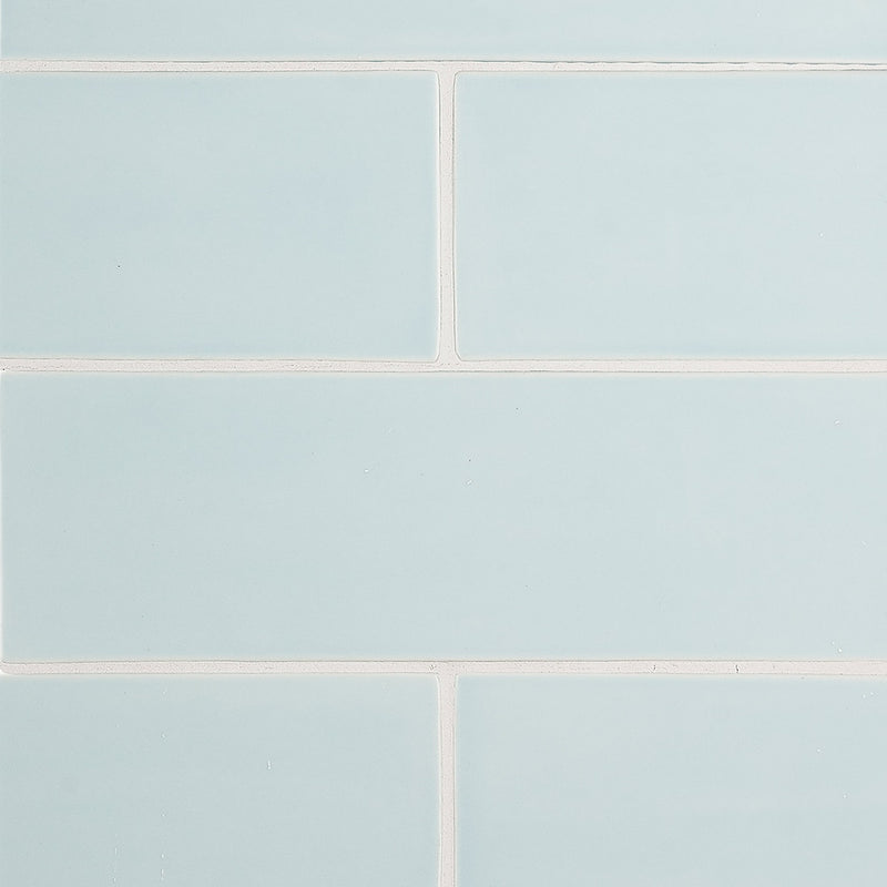 Seafoam Glossy Subway Ceramic Tiles 4x12 Ceramic Glossy 4x12 Tiles — 2