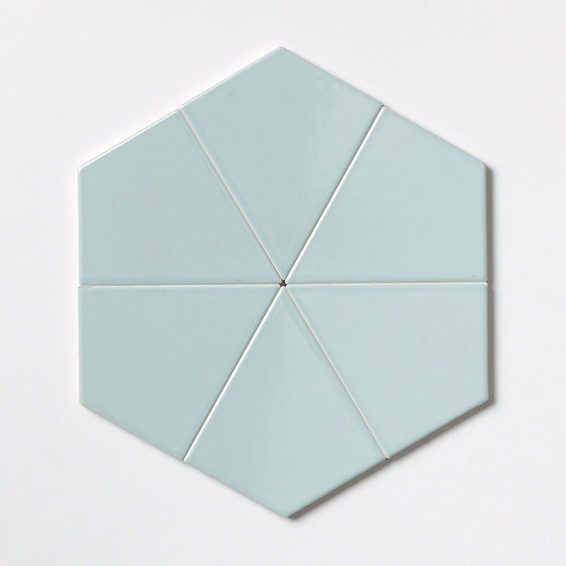 Seafoam Glossy Diamante Ceramic Tiles 6x6 Ceramic Glossy 6x6 Tiles — 1