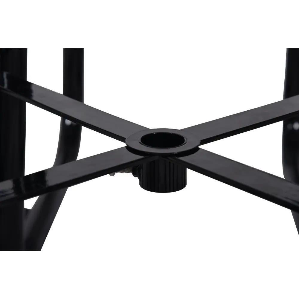 Large 46-Inch Stylish Square Steel Picnic Table W/ Thermoplastic Coating & Umbrella Hole (SAK90547) by SAKSBY WHOLESALE