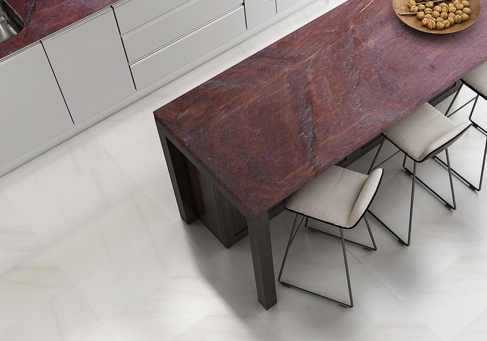 Royal Red Velvet Polished Quartzite Slab Random room scene