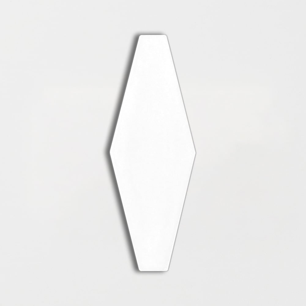 Royal Whi Glo Longest Hexagon 3x7 7/8x3/8 Ceramic Glossy 2x8 Tiles