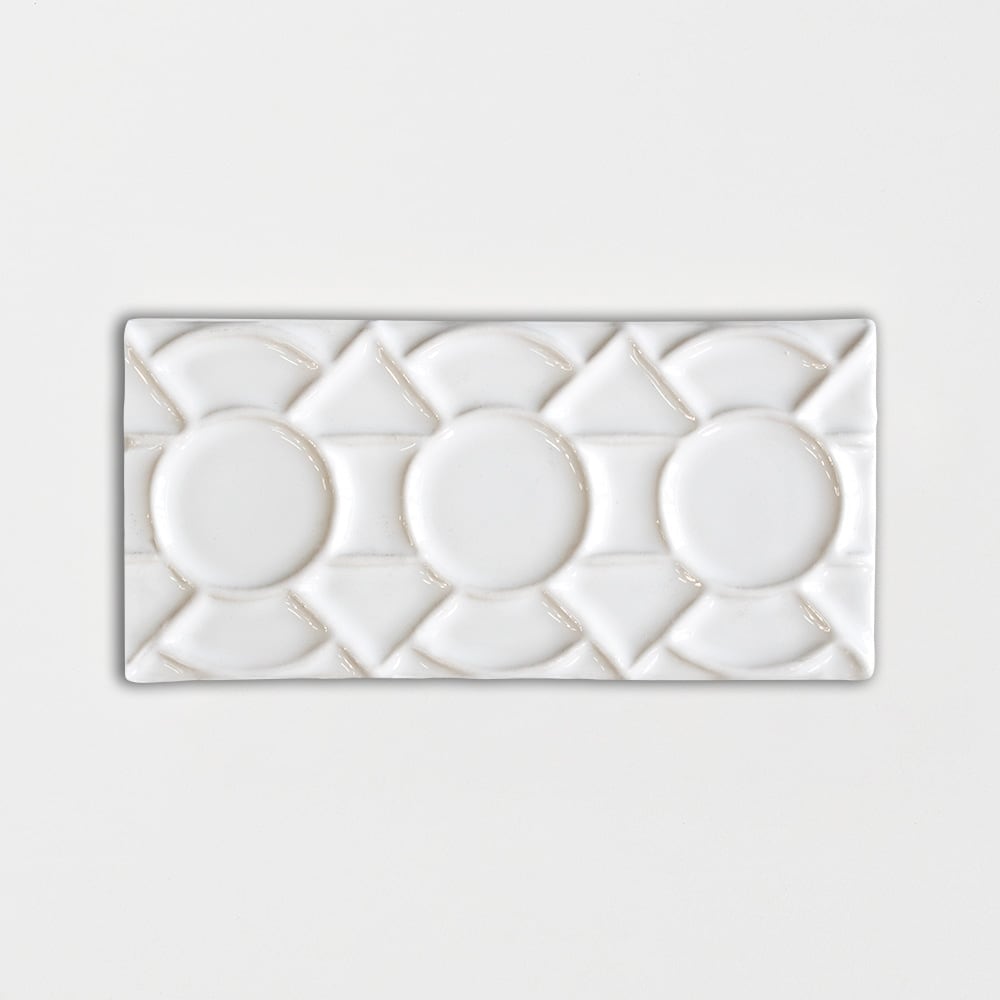 Royal Whi Glo Zaragosa 3x6x3/8 Ceramic Glossy 3x12 Wall Decos