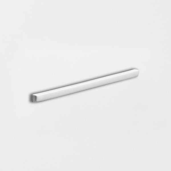 Royal White Glossy Edge Trim 3/8x6