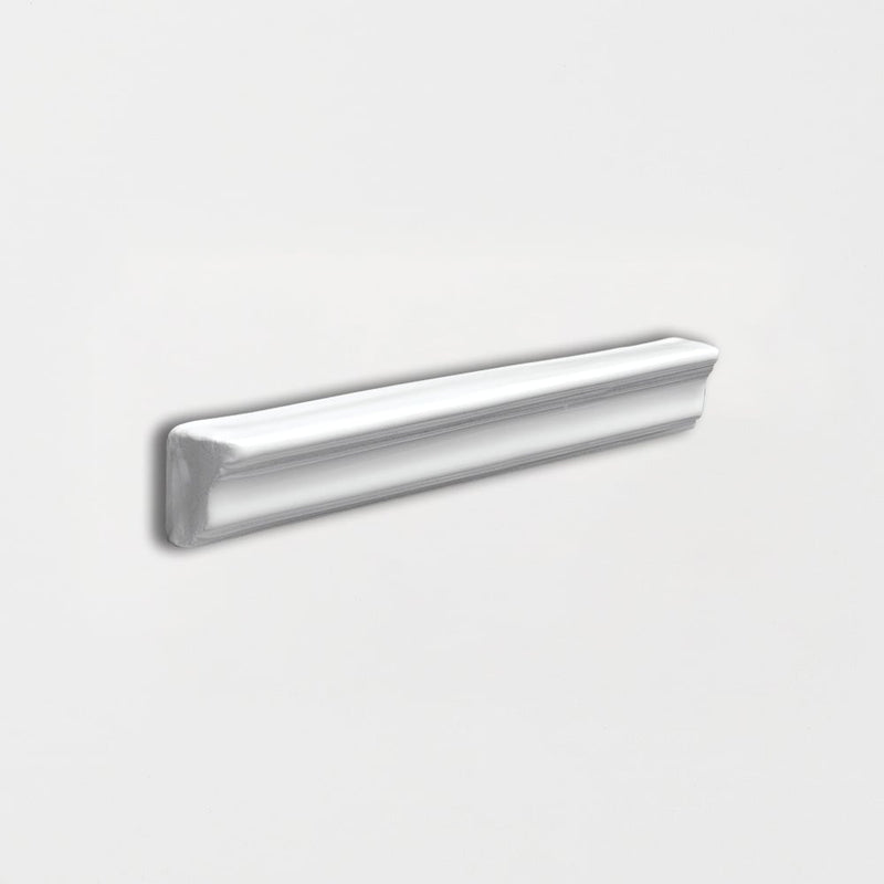 Royal White Glossy Finish Trim 1x6 Ceramic Glossy 2x8 Moldings