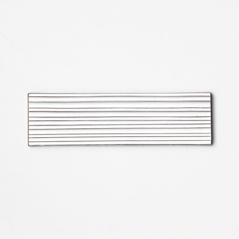 Royal White Legato Glo 2 1/4x7 7/8x3/8 Thin Brick Glossy 4x8 Accent Tiles
