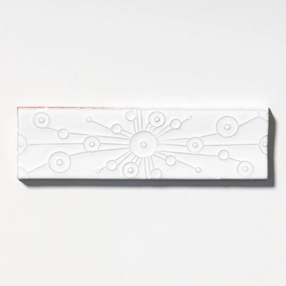 Royal White Stellar Glo 2 1/4x7 7/8x3/8 by Stonetiledepot