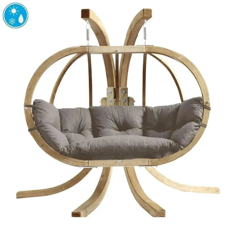 Amazonas Globo Royal Double Seater Hanging Chair with Cushions & Stand Set by Outdoor-USA®