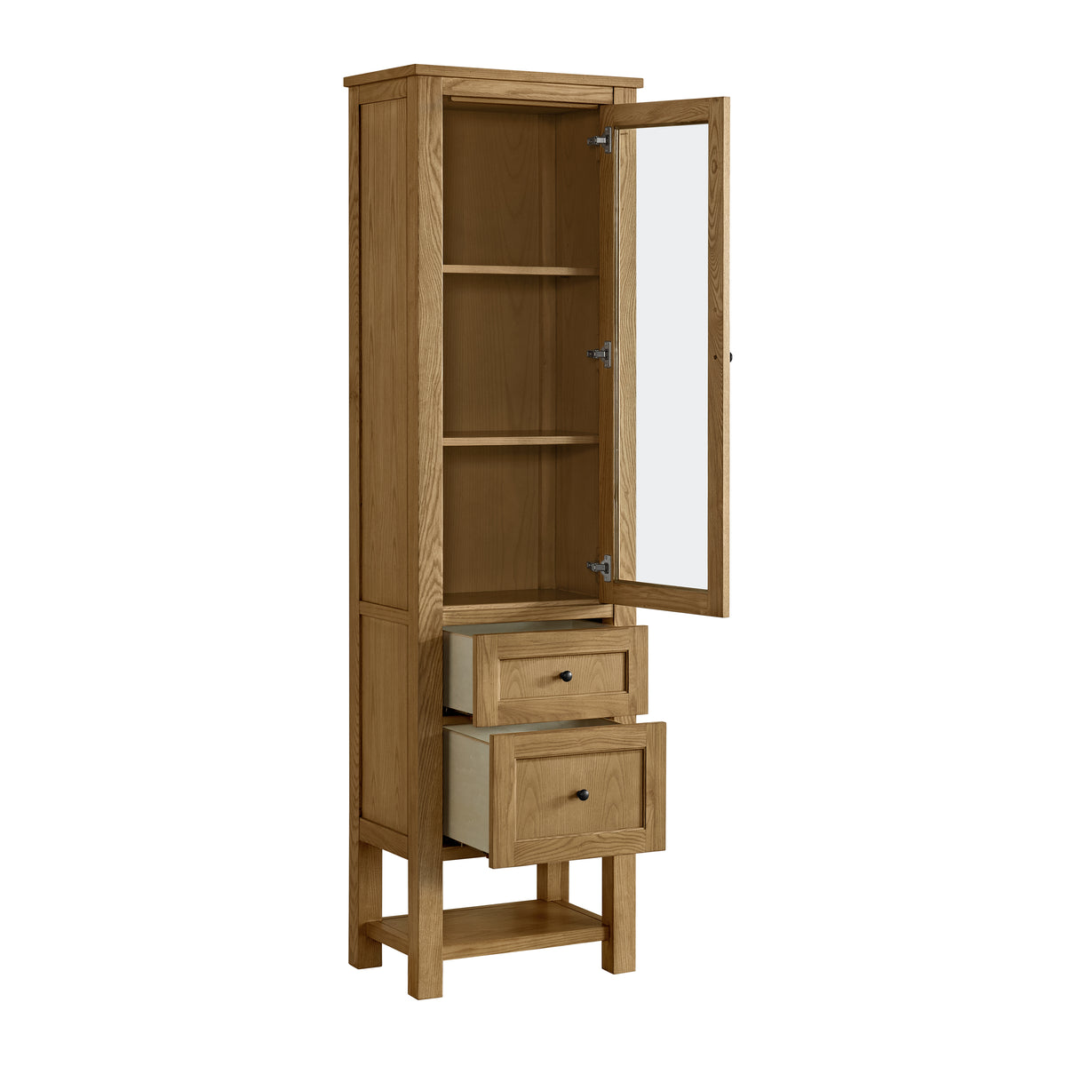 James Martin Breckenridge Linen Cabinet, Light Natural Oak, view 8