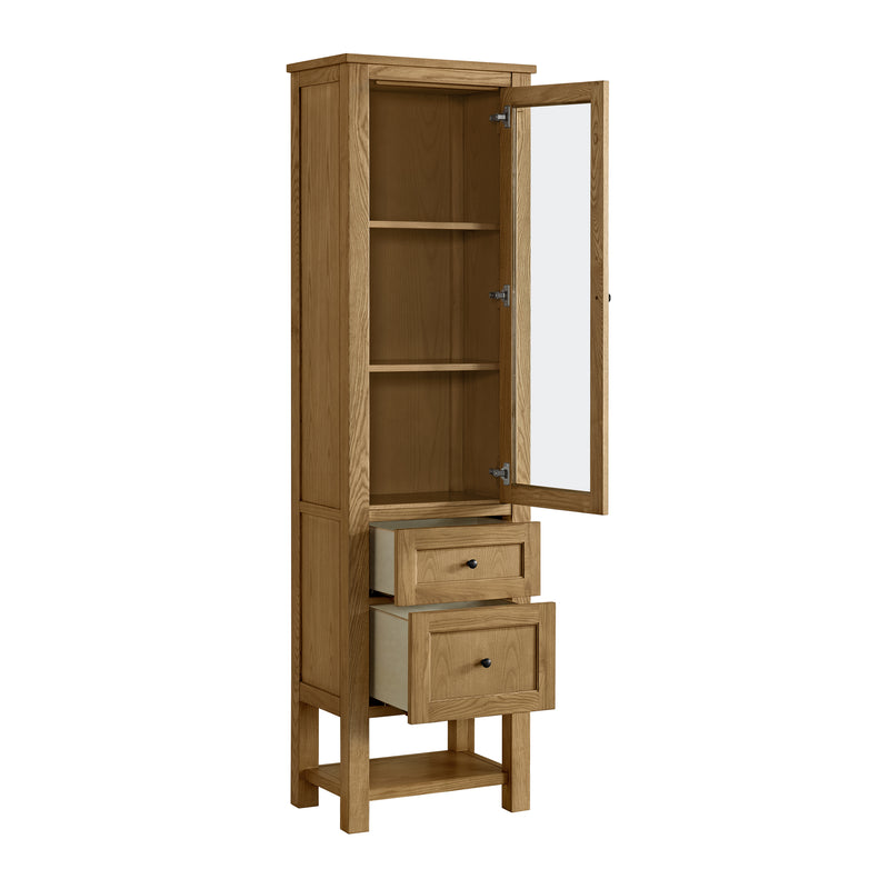 James Martin Breckenridge Linen Cabinet, Light Natural Oak, view 8
