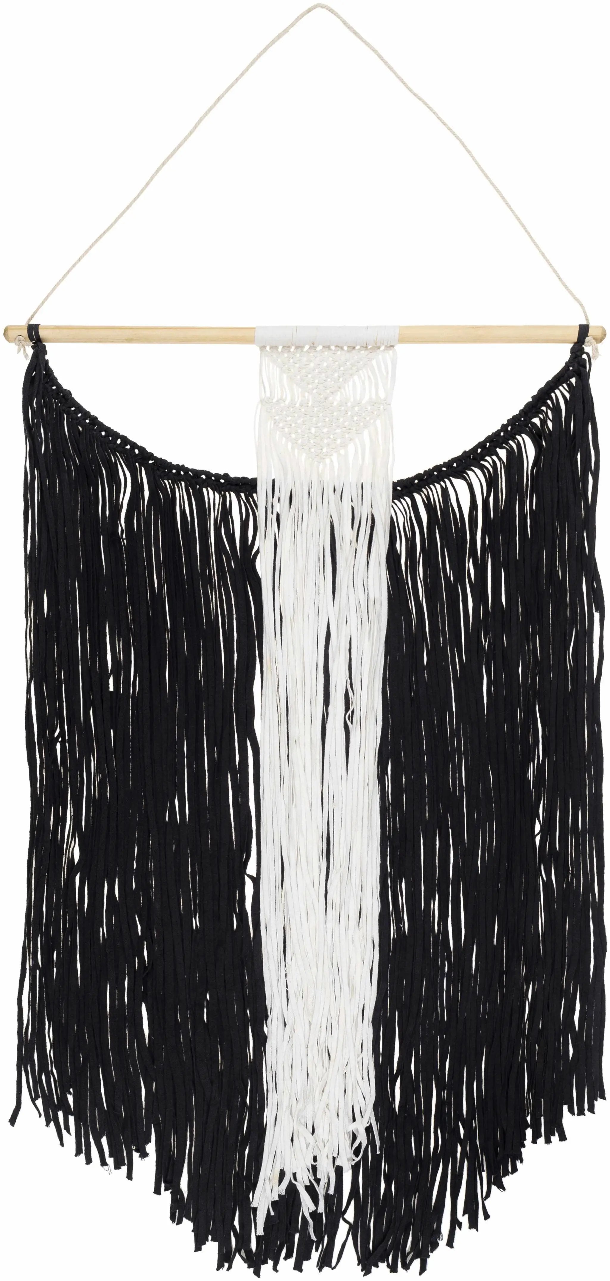 Rosebank Boho Black and White Wall Hanging - Clearance by Boutique Rugs