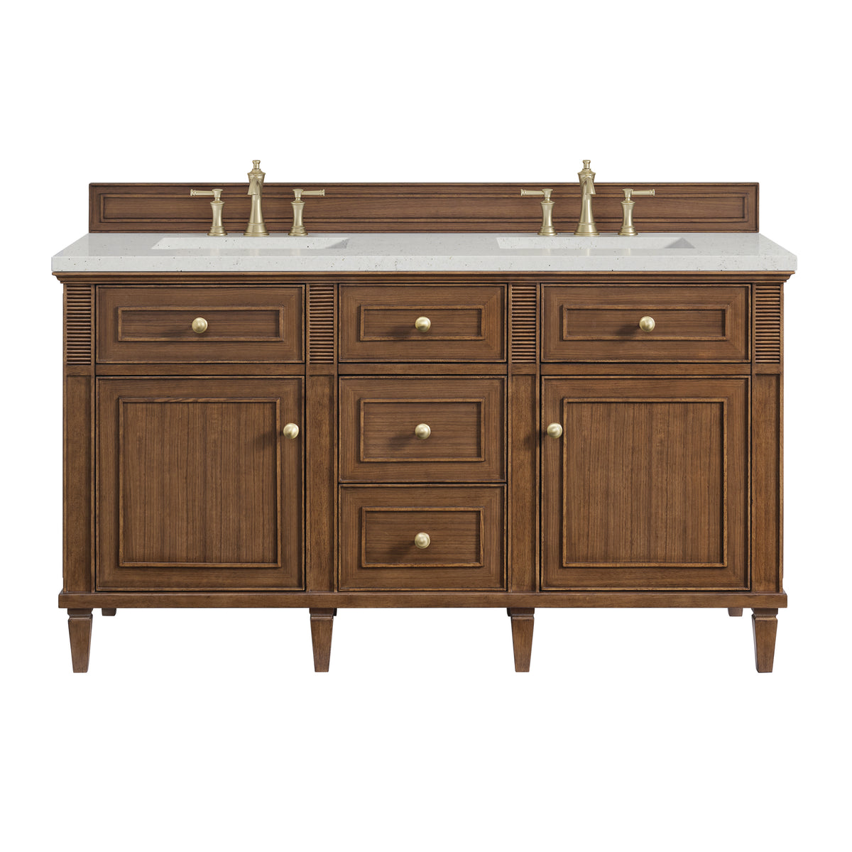 James Martin Lorelai 60" Double Bathroom Vanity, Mid-Century Walnut, view 29