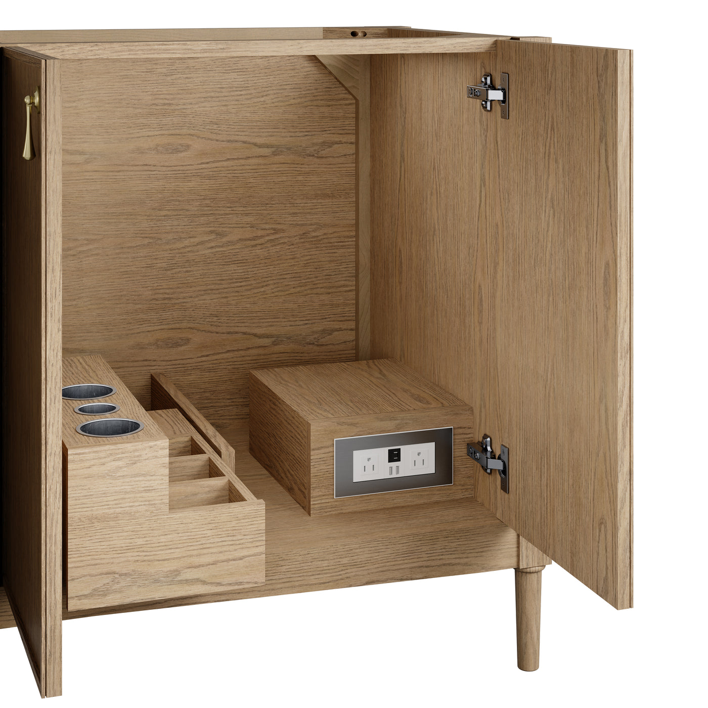 James Martin Kinnsden 72" Double Bathroom Vanity, Weathered Oak by James Martin