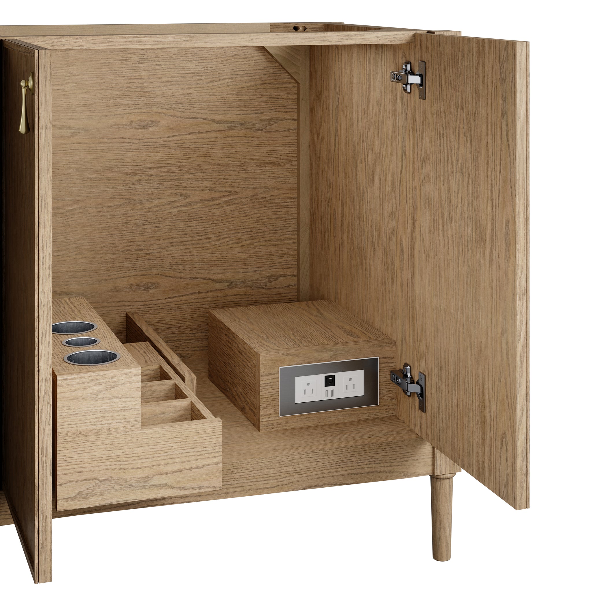 James Martin Kinnsden 72" Double Bathroom Vanity, Weathered Oak by James Martin