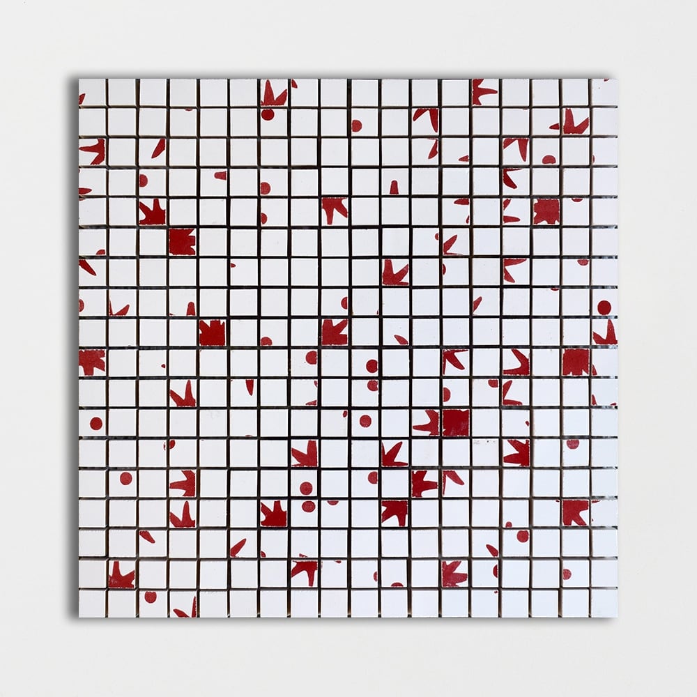 Rubin Glossy Der Vogel Colore Look Ceramic Mosaics 11 1/2x11 1/2 Ceramic Glossy 12x12 Mosaics