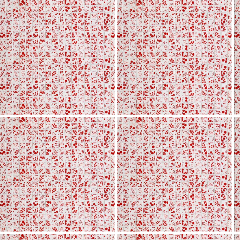 Rubin Glossy Polca Colore Look Ceramic Mosaics 11 1/2x11 1/2 Ceramic Glossy 12x12 Mosaics