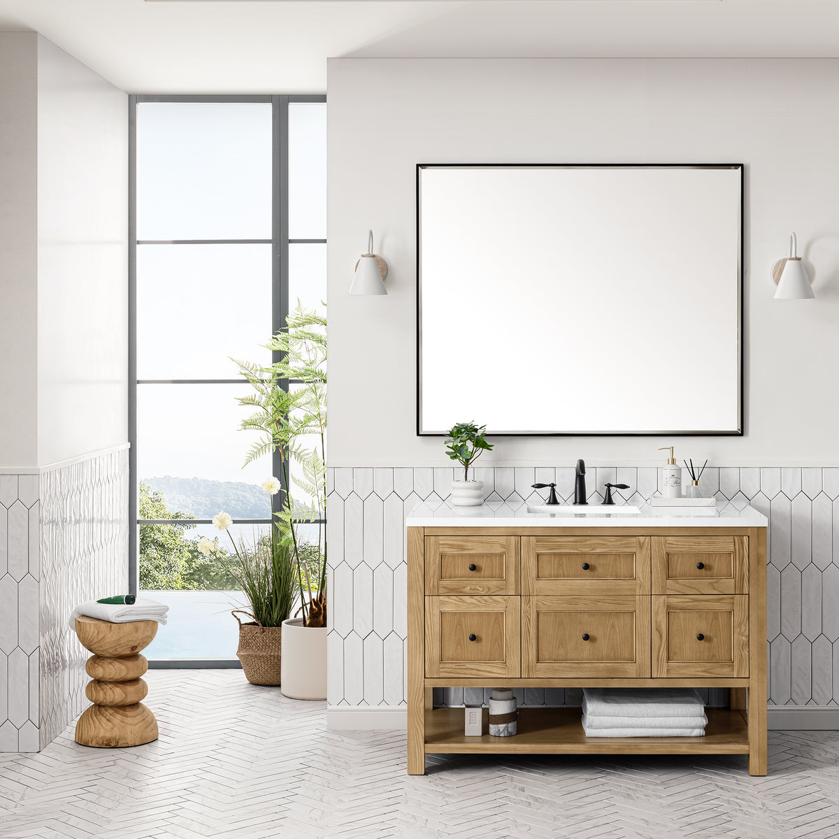 James Martin Breckenridge 48" Single Bathroom Vanity, Light Natural Oak, view 39