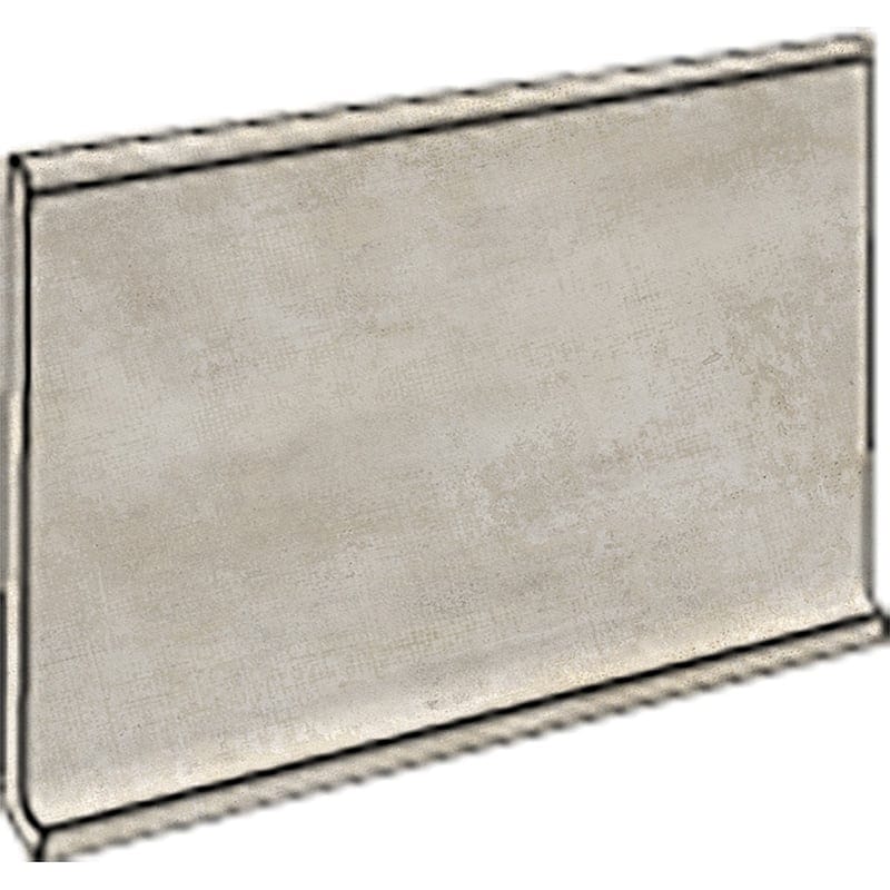 Runway Ash Honed 6x12 Cove Base Porcelain Honed 6x12 Moldings