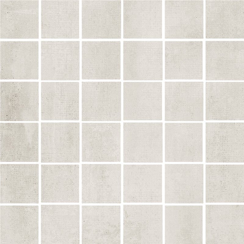 Runway Blanc Honed 2x2 Porcelain Honed 12x12 Mosaics