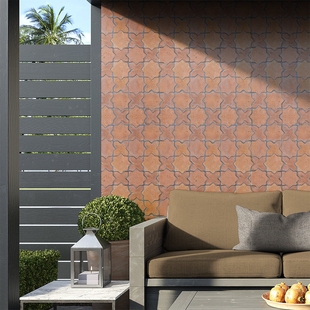 Rustic Cotto Natural Cross Terracotta Tiles 4x4 Terracotta Natural 4x4 Tiles — 2